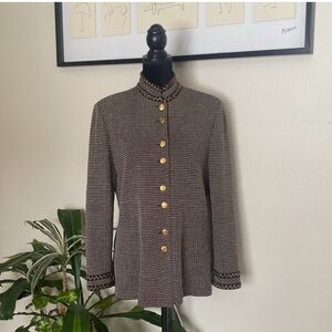 ST. JOHN tweed Brown jacket 10